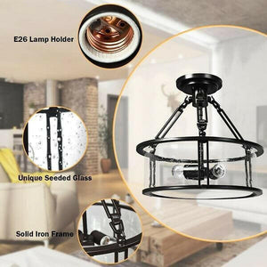 3-Light Flush Mount Ceiling Light | Bright & Plus.