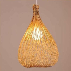 Albert - Bulb Style Bamboo Pendant Lamp | Bright & Plus.