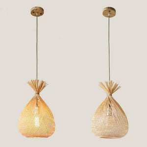 Albert - Bulb Style Bamboo Pendant Lamp | Bright & Plus.