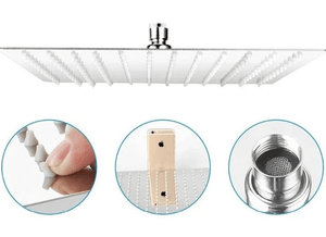 Arlo - Large Luxury Rainfall Shower Head | Bright & Plus.