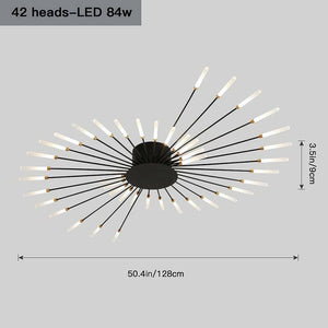 Arvid - Modern Flower Shaped Ceiling Lamp (28/42 heads)