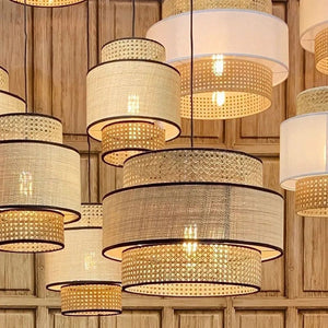 Aryan - Handmade Rattan Woven Pendant Lamp