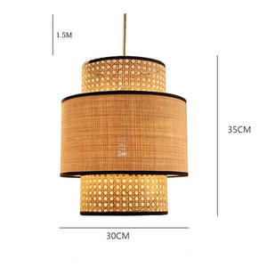 Aryan - Handmade Rattan Woven Pendant Lamp