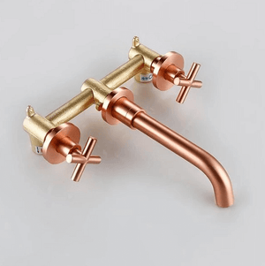 Bertinelli - Double Cross Handle Wall Mounted Faucet | Bright & Plus.