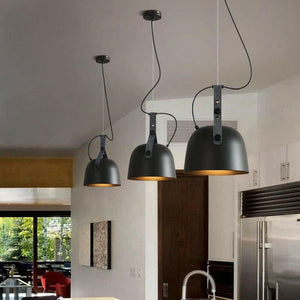 Fredd - LED Design Pendant with Loft Rounded Matal Lampshade