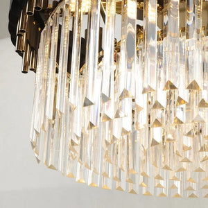 Black Modern Crystal Chandelier for Ceiling