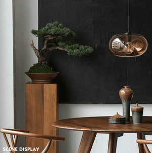 Bluma - Suspension Lamp with Round Glass Lampshade