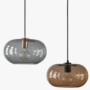 Bluma - Suspension Lamp with Round Glass Lampshade