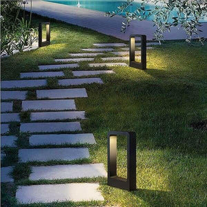 Breckyn - Modern Black Frame Garden Light | Bright & Plus.