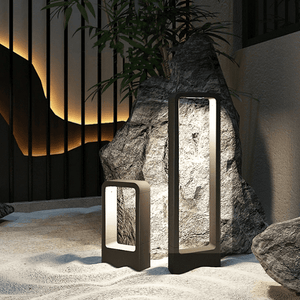 Breckyn - Modern Black Frame Garden Light | Bright & Plus.