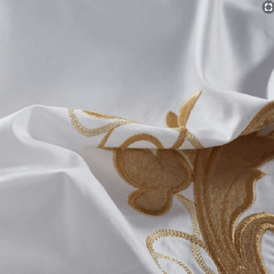 Brizia Luxury Egyptian Cotton Embroidery Duvet Cober Set | Bright & Plus.