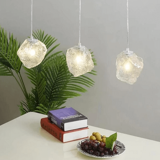 Burley - Glass Pendant Hanging Lamp | Bright & Plus.