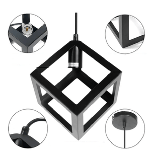 Caerus - Modern Nordic Geometric Cube Hanging Lamp | Bright & Plus.