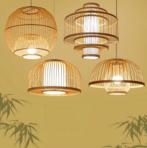 Calico - Bamboo Pendant Hanging Light | Bright & Plus.