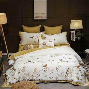 Canary Gold Cover Set (Egyptian Cotton) | Bright & Plus.