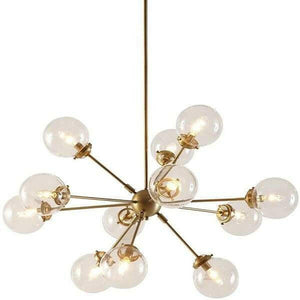 Carson - Modern Chandelier with 12 Large Glass Bulbs | Bright & Plus.