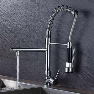 Carylon - LED Kitchen Spring Deck Mounted Faucet | Bright & Plus.