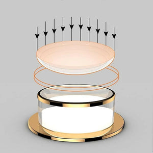 Cedrik - Gold and Silver Crystal Recessed Ceiling Lamp