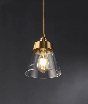 Cedrik Glass & Brass Pendant Lights