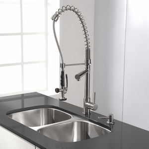 28.5" Chrome Swivel Spout Modern Kitchen Faucet 5800-55s | Bright & Plus.