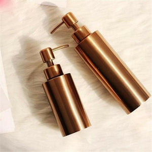 Clang - Rose Gold Toiletries Pump Bottles | Bright & Plus.