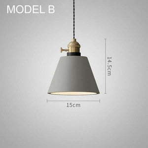 Concrete Vasa Minimalist Pendant Light | Bright & Plus.