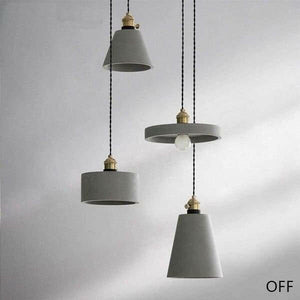 Concrete Vasa Minimalist Pendant Light | Bright & Plus.