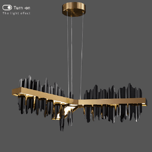 Copper Steel New Black Gold Luxury Chandelier | Bright & Plus.