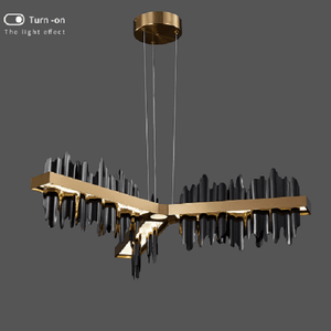 Copper Steel New Black Gold Luxury Chandelier | Bright & Plus.