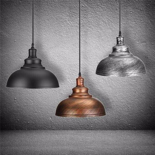 Crios - Vintage Industrial Dome Hanging Lamp | Bright & Plus.