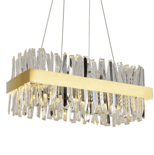 Cristel - Modern Crystal Shard Bar Crystal Chandelier