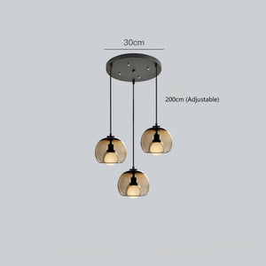 Dag - Modern Style Spherical Glass Pendant Lamp