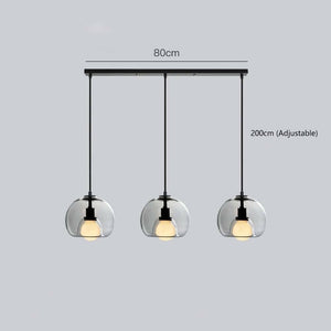 Dag - Modern Style Spherical Glass Pendant Lamp