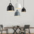 Dahl - Industrial Style Resin Pendant Lamp