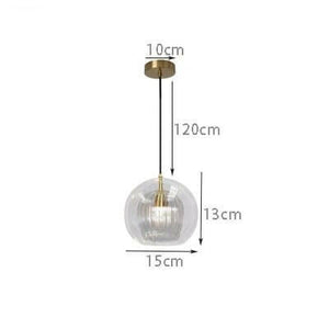 Dawn - Modern Nordic Double Layer Glass Pendant Light