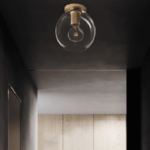 Dégager - Minimalist Clear Glass Ceiling Lamp | Bright & Plus.