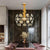 Delia - Modern Gold Crystal Chandelier Lighting | Bright & Plus.