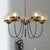 Dexter glass orb 5 head chandelier | Bright & Plus.