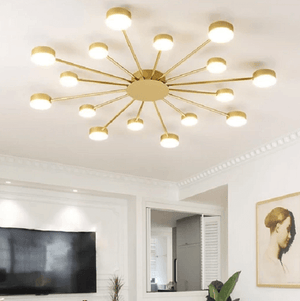 Drexel - Irregular Spoke Round Ceiling Light | Bright & Plus.