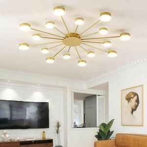 Drexel - Irregular Spoke Round Ceiling Light | Bright & Plus.