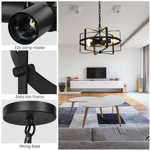 Drum - Metal Drum Shape Industrial Pendant Light | Bright & Plus.