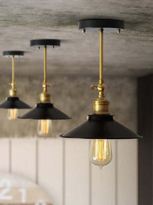 Ebbe - Vintage Industrial Ceiling Lamp black