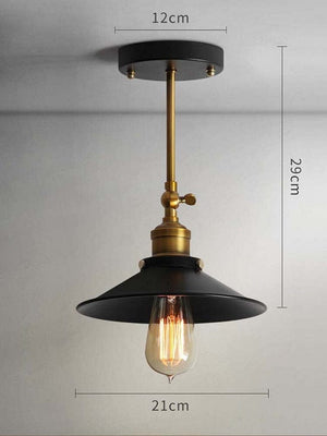 Ebbe - Vintage Industrial Ceiling Lamp black