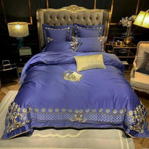 Efodia Ultra Egyptian Cotton Premium Embroidery Duvet Cover Set | Bright & Plus.