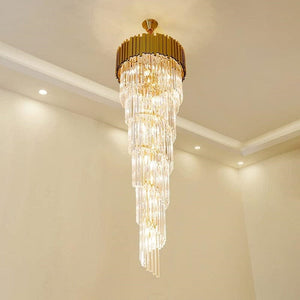 Eline - Long Crystal Chandelier