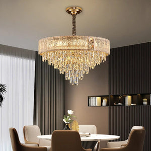 Even - Gold Crystal Chandelier