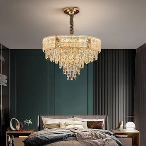 Even - Gold Crystal Chandelier