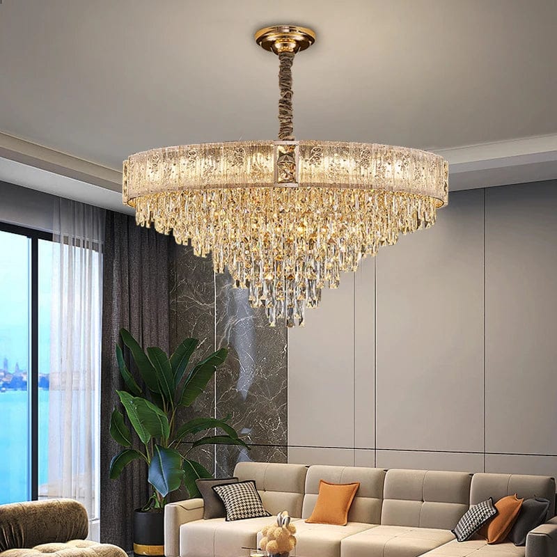 Even - Gold Crystal Chandelier