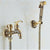 Felicia - Vintage Brass Wall Mounted Bidet | Bright & Plus.