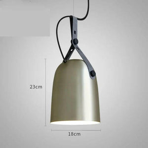 Fredd - LED Design Pendant with Loft Rounded Matal Lampshade